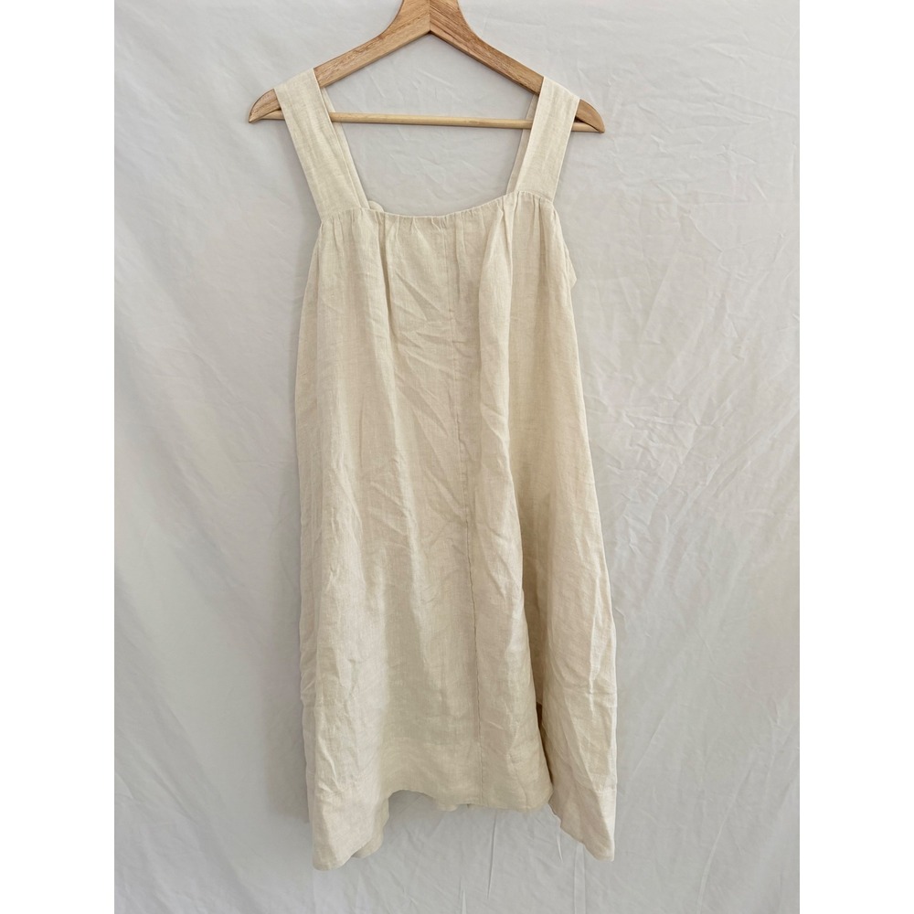 COS Cream Midi Sundress with Tie Straps - Picture 1 of 7
